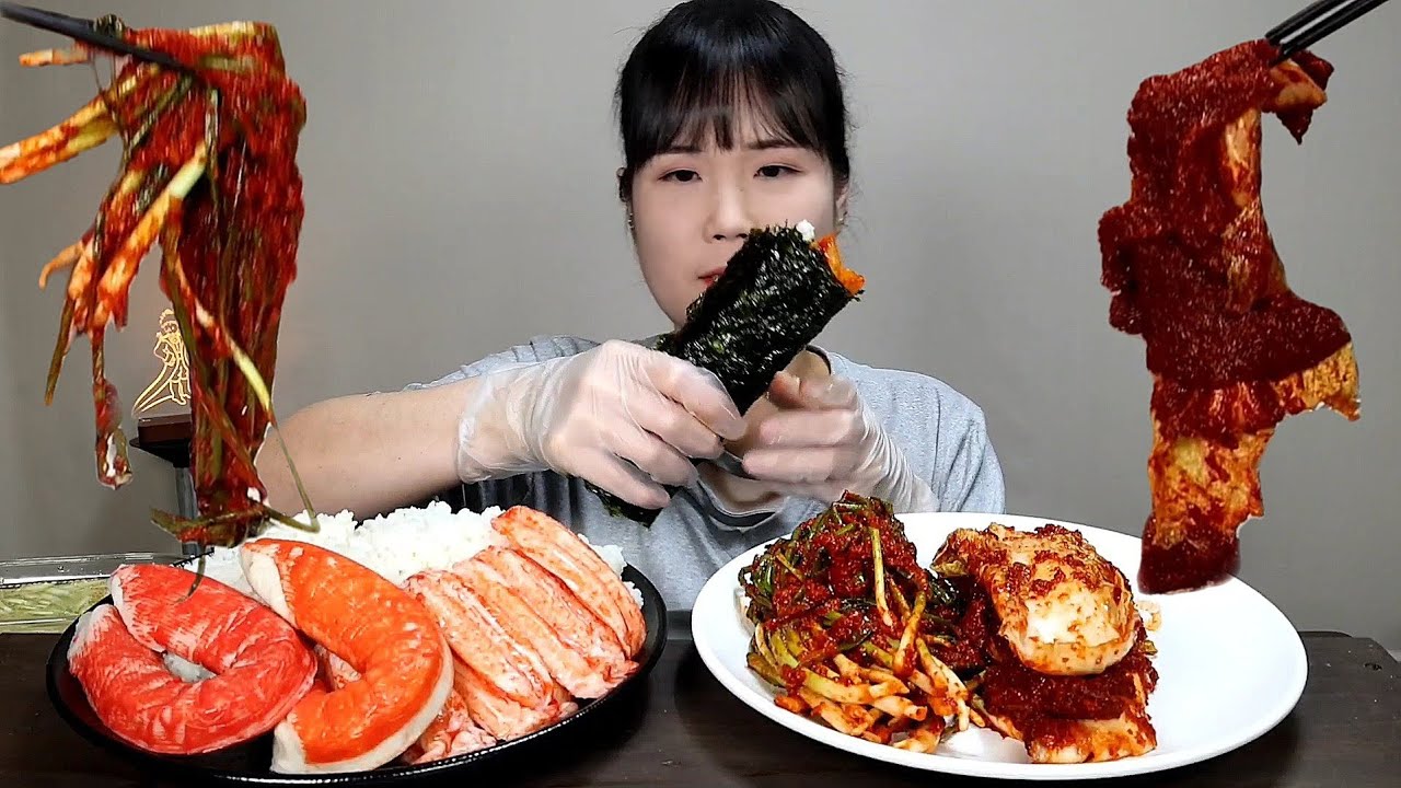 мукбанг, пряный, кимчи.