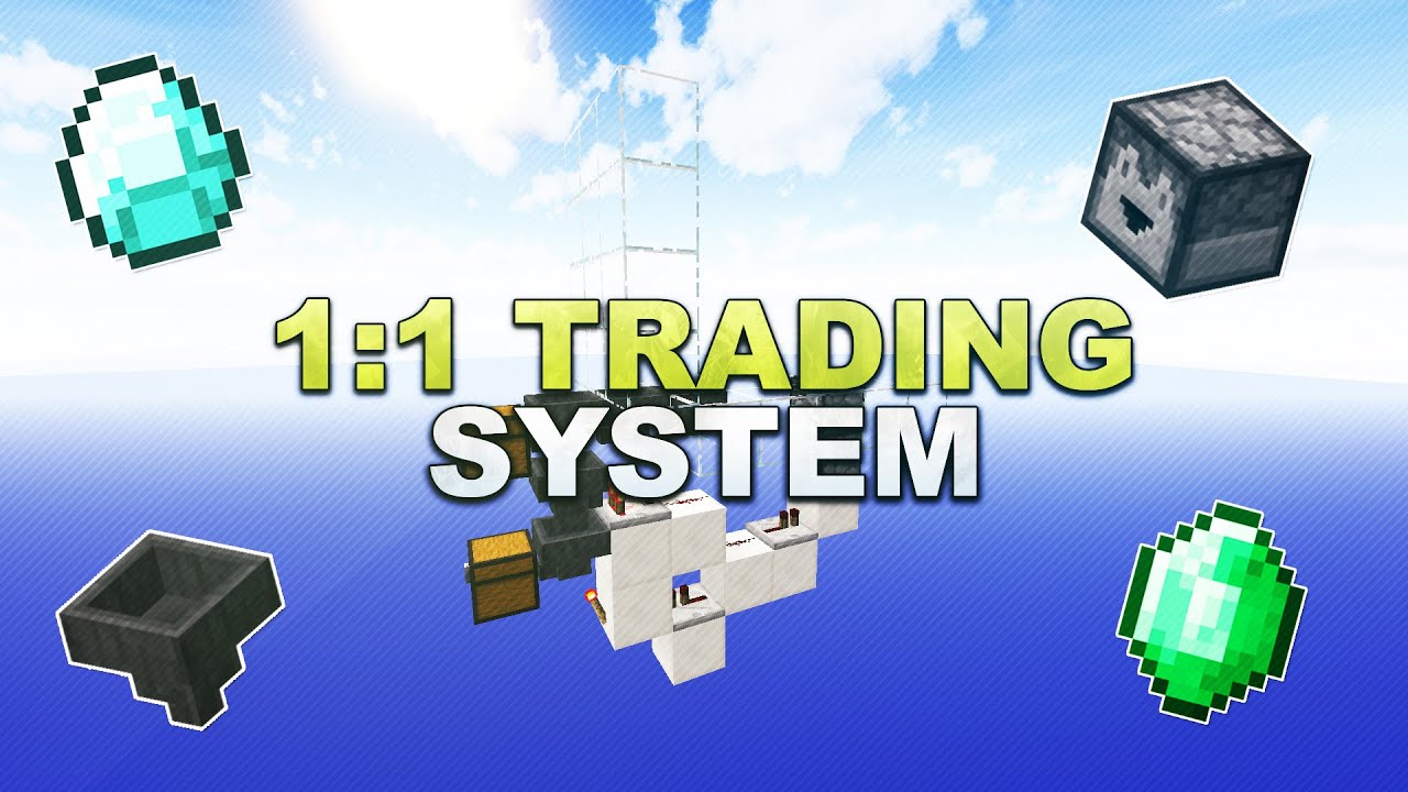 Minecraft - 1:1 Trading System // Handelsmaschine - Tutorial 1.17
