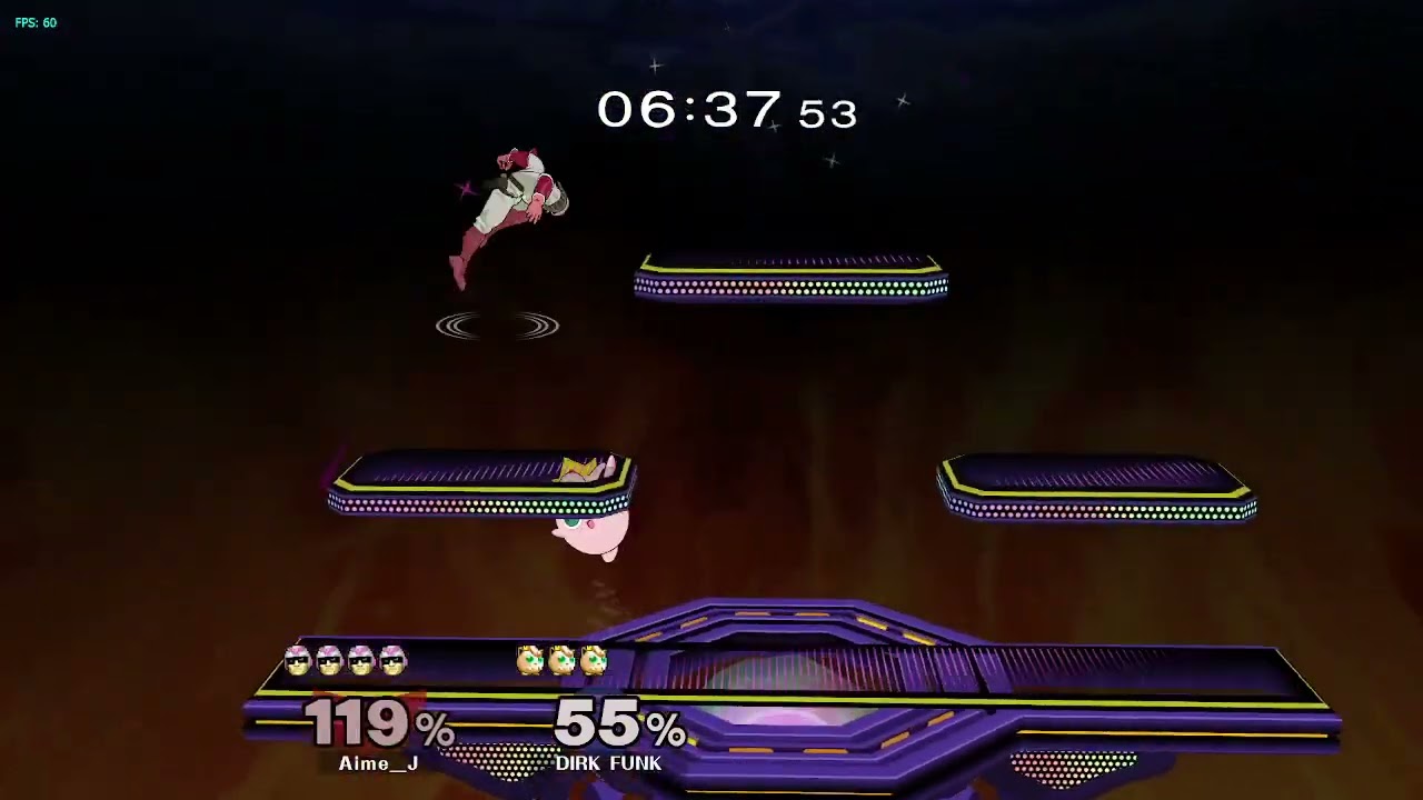 OnlyNoobs 128 - DIRK FUNK (Jigglypuff) vs. AIME_J (Captain Falcon)