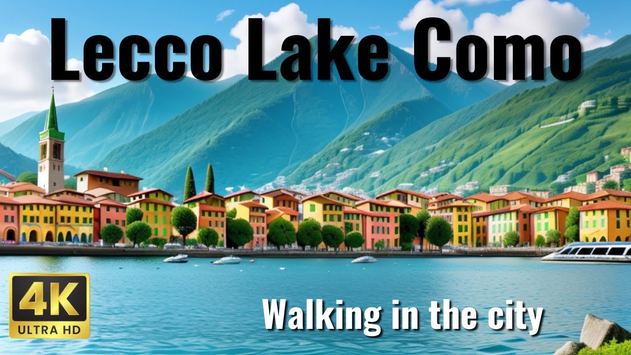 LECCO LAKE COMO ITALY 🇮🇹 4k downtown walk tour