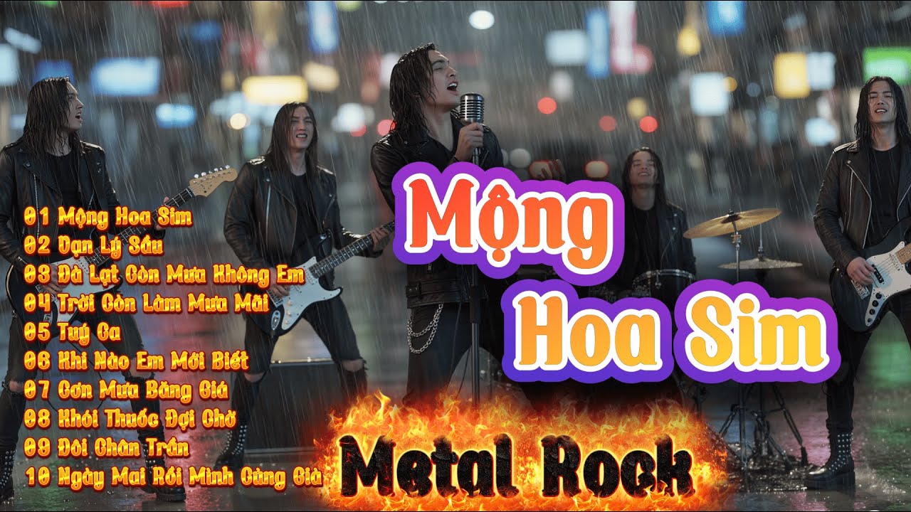 LK METAL ROCK  - MỘNG HOA SIM ,VẠN LÝ SẦU  - NGHE LÀ NGHIỆN LUÔN