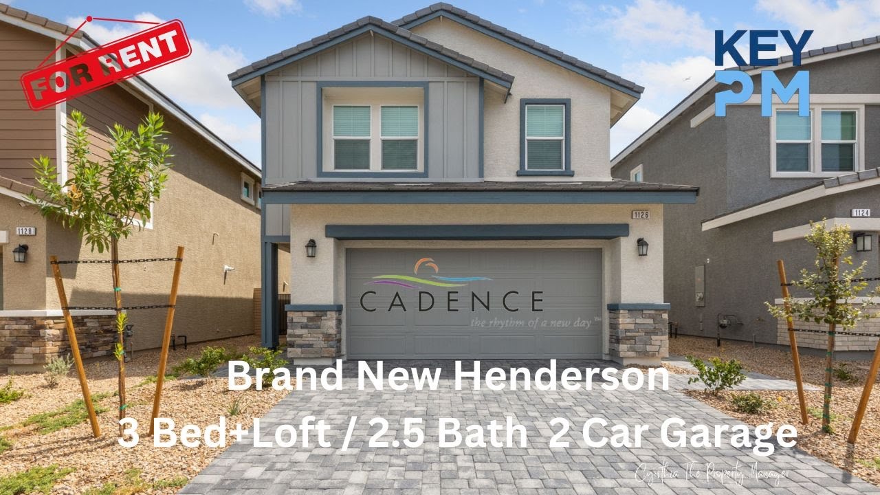Brand New 3 Bedroom + Loft Home in Cadence – Henderson’s Premier Master Plan!