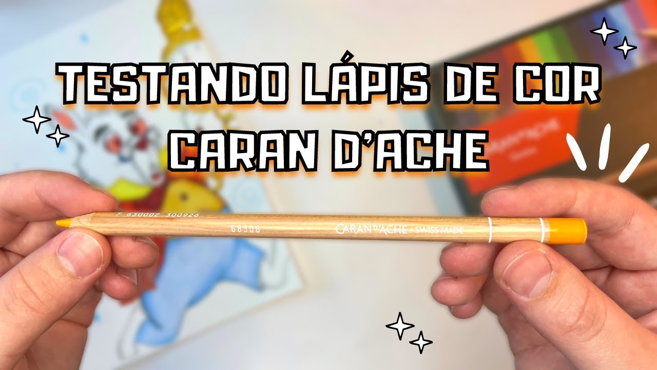 O LÁPIS DE COR MAIS ESPERADO! TESTANDO CARAN D’ACHE LUMINANCE 6901