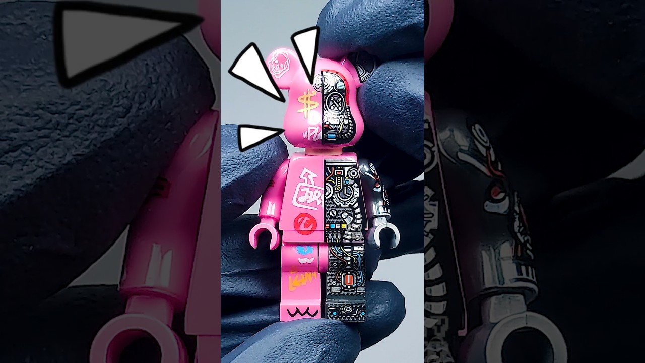 💸 I Buy $1 BearBrick Minifigures CUSTOM LEGO Bricks Review ЛЕГО 乐高 레고 レゴ लेगो #fnaf #creepy #lego