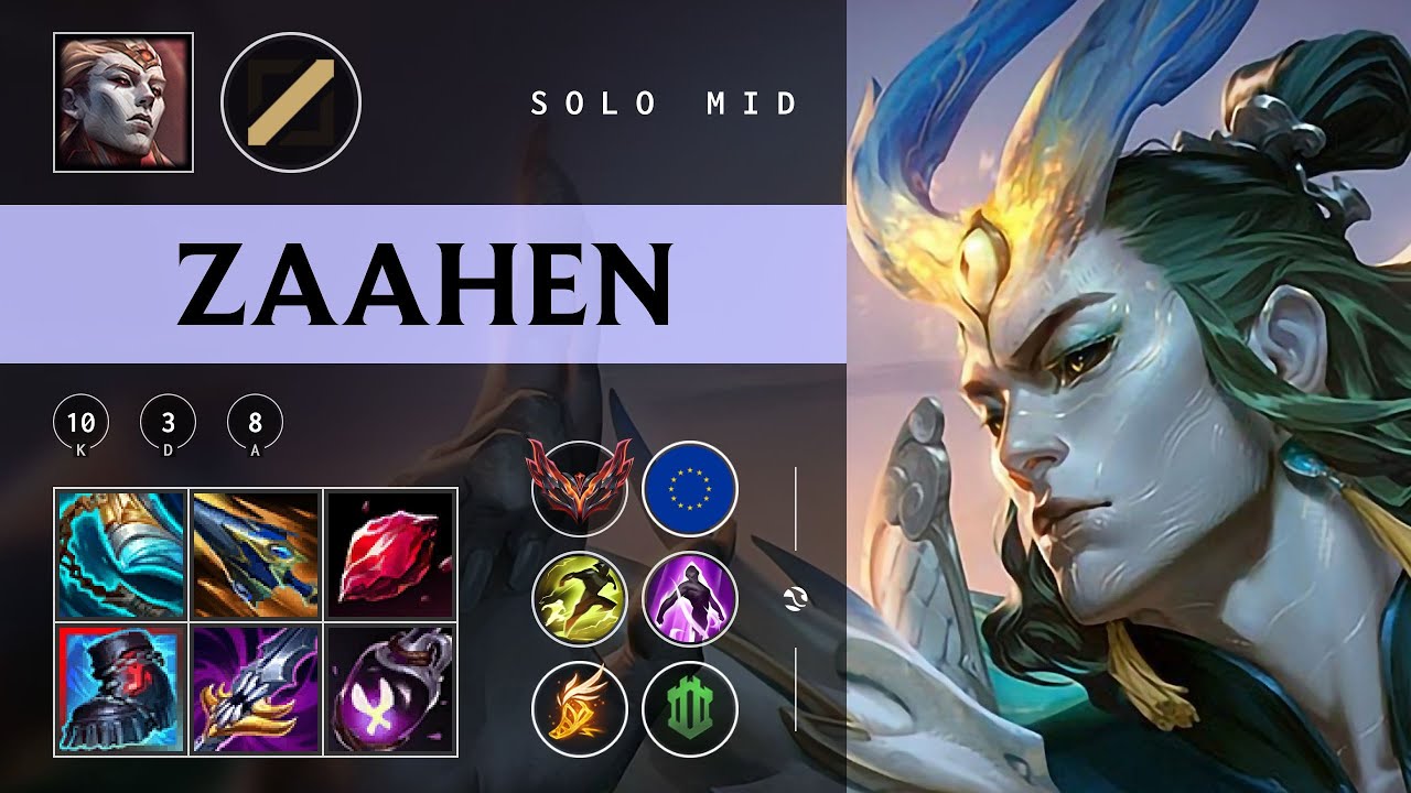 Zaahen Mid vs Syndra - EUW Grandmaster Patch 25.24