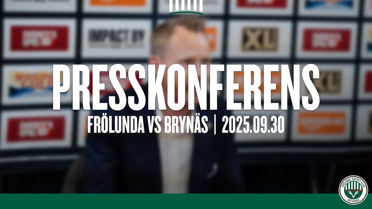 Presskonferensen efter Fr&ouml;lunda - Bryn&auml;s