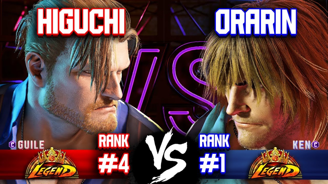 SF6 ▰ ORARIN (#1 Rank Ken) vs HIGUCHI (ひぐち!) (#4 Rank Guile) ▰ High Level Gameplay