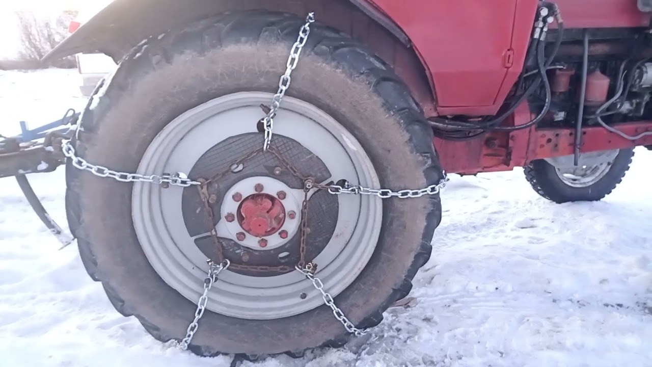 Цепи на колеса МТЗ 80 своїми руками.зима,бездоріжжя 