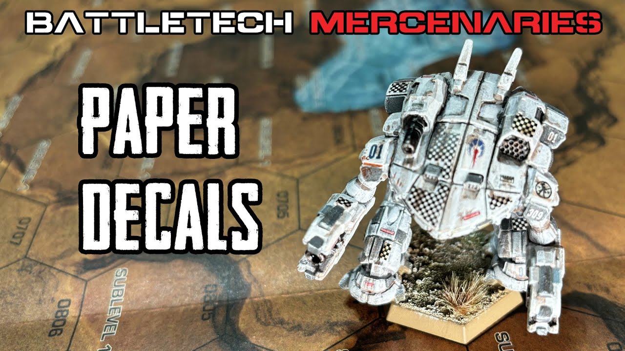 Battletech Mercenaries Paper Decals