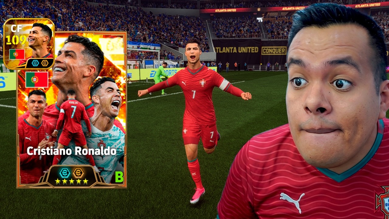 CRISTIANO RONALDO, Pero Alcanza por Primera Vez el 109 de Media en eFootball