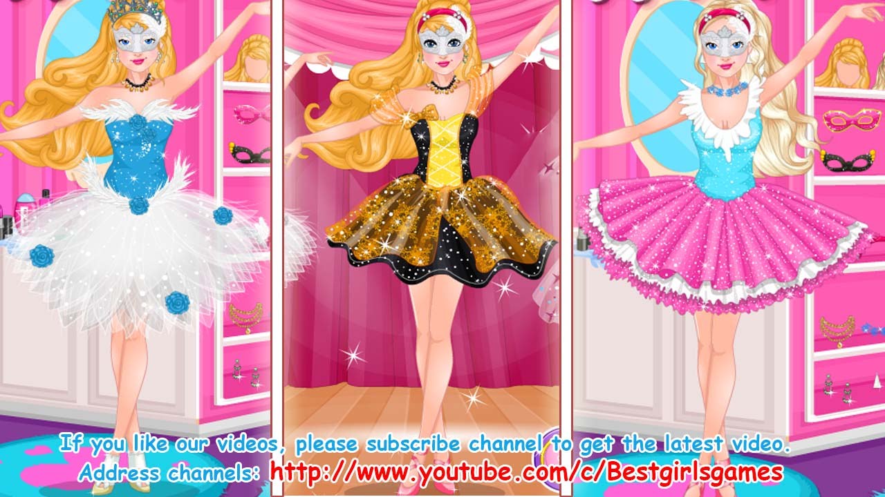 ♛ Super Barbie Ballerina -  Princess Barbie Girl Games