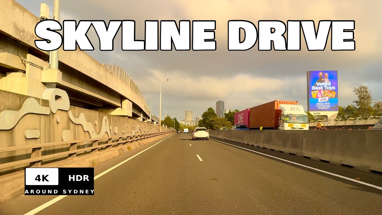 SUNRISE Olympic Park Sydney Drive 4K HDR 60FPS POV | Homebush → Belmore → Wentworthville