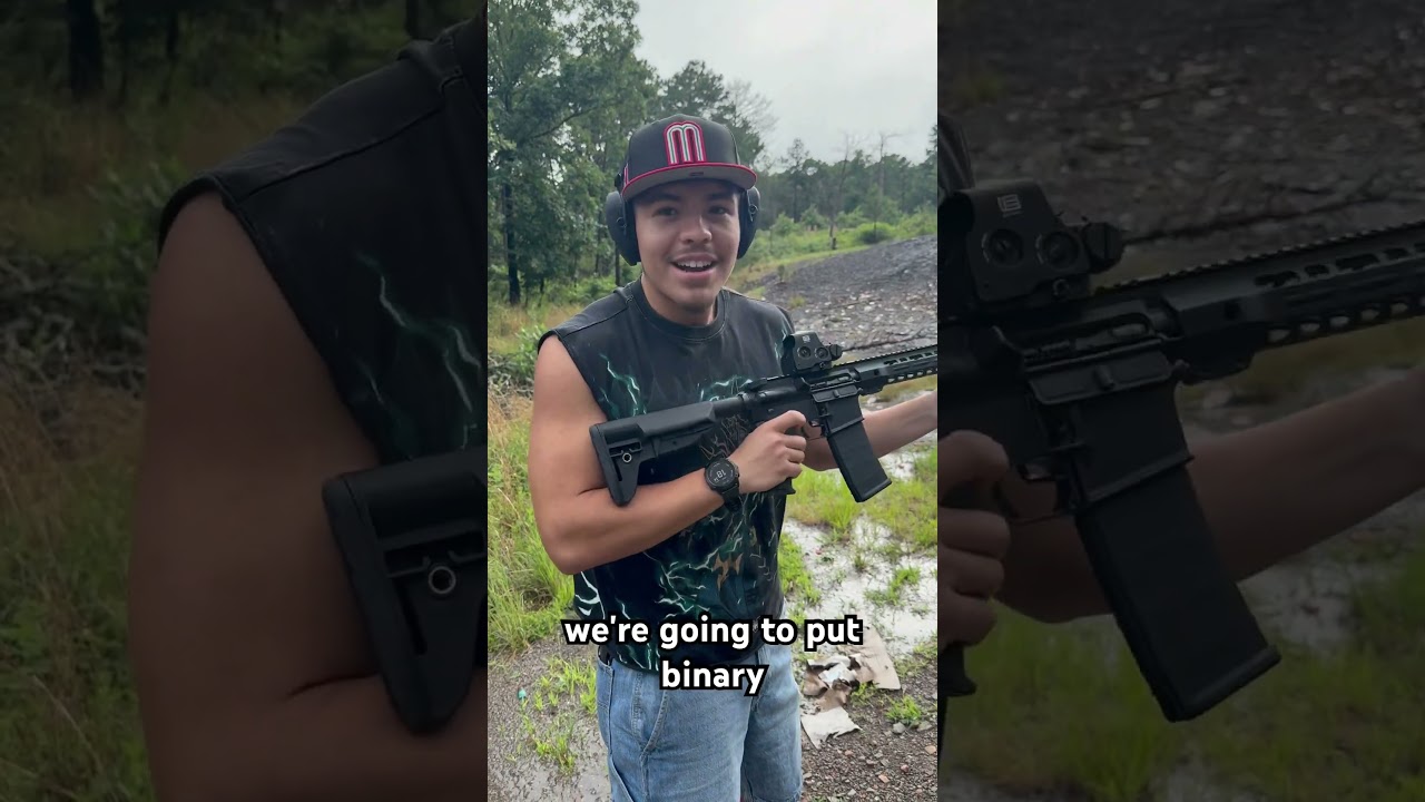 16&rdquo; AR-15 with Franklin armory BFSIII AR-C1 Binary trigger #ai #targetpractice #binary #trigger