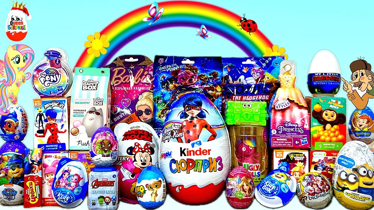 MEGA МУЛЬТ MIX! 30 Surprise, Collectible toys unboxing, Pusheen, My Little Pony, Леди Баг, Sonic