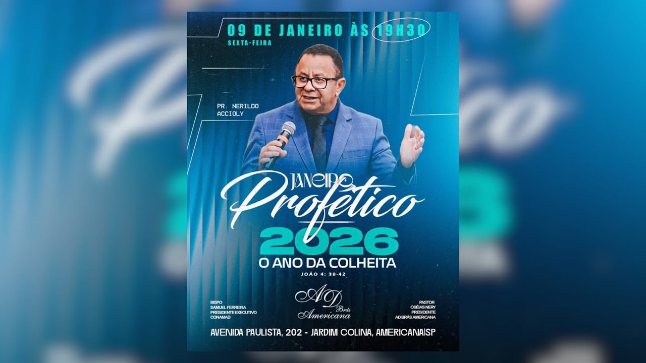 Janeiro Profético 2026 (Ultimo) AD Brás Americana