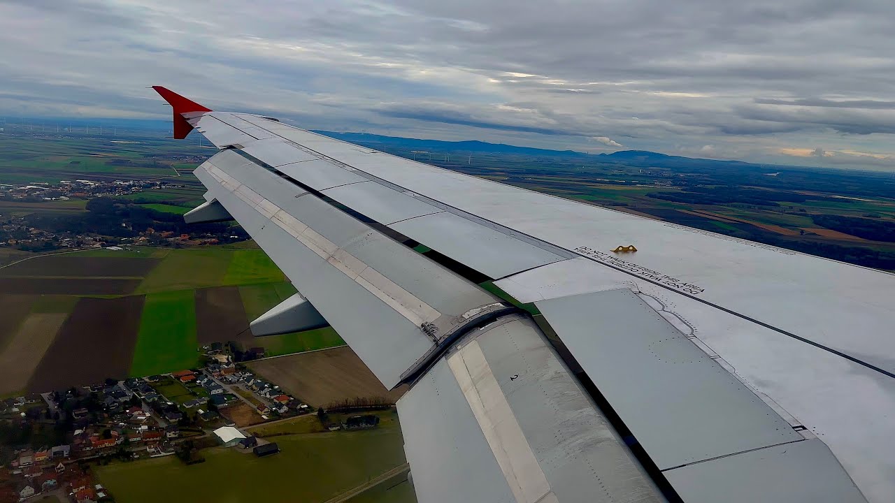 [4K] – Stunning Vienna Landing – Austrian Airlines – Airbus A320-200 – VIE – OE-LBR – SCS 1255