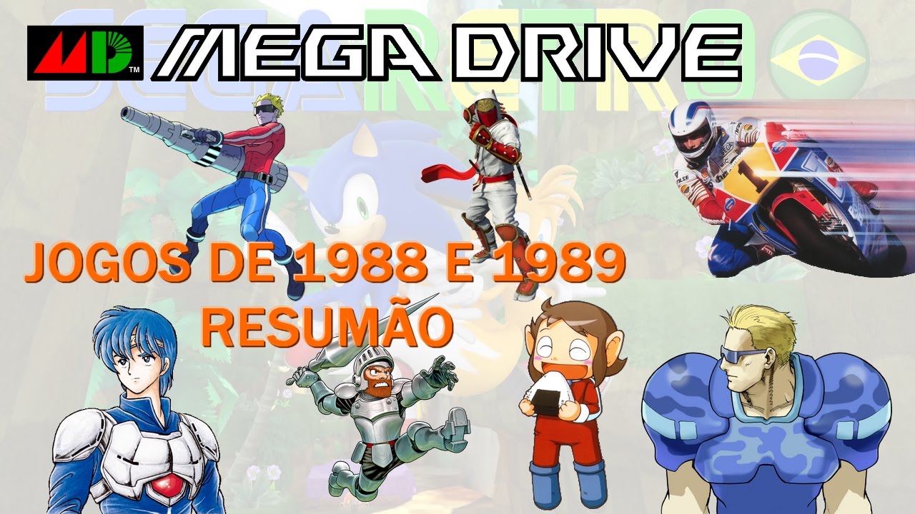 Mega Drive - Jogos de 88 e 89 - Resumão