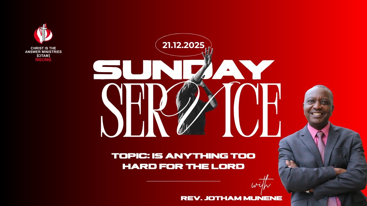 IS ANYTHING TOO HARD FOR THE LORD? | SECOND SERVICE | REV. JOTHAM MUNENE | 04TH JANUARY 2026