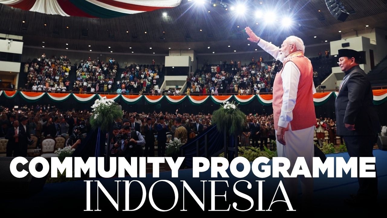 LIVE: PM Modi, President Prabowo Subianto participate in a community event in Jakarta, Indonesia