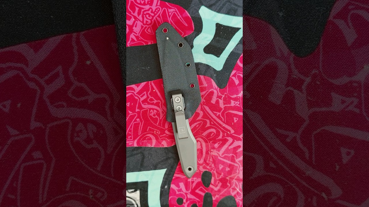 BIGiDESIGN - The Ti Lookout EDC Fixed Blade. #youtubeshorts #shorts #youtubeshort #short
