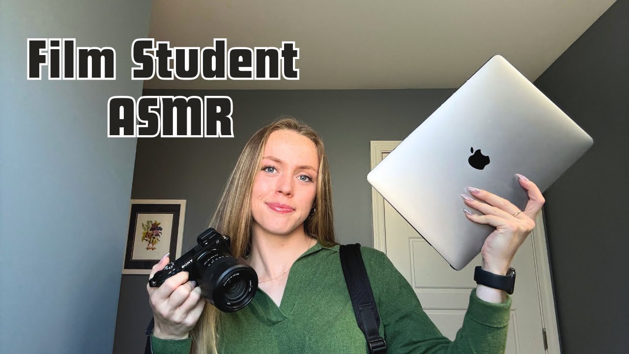 Lo-Fi ASMR | What's in my Backpack as a Film Student? (Fast and Aggressive)