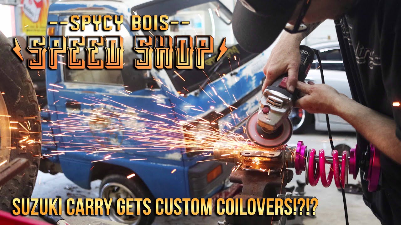 My Kei Truck Gets custom coilovers!