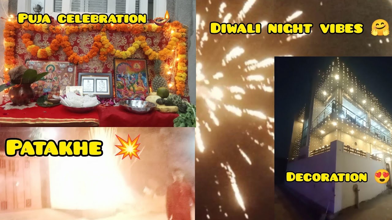 ✨ Diwali Celebration 2025 | Patakhe, Puja, Decoration & Dinner Night Vlog ✨#vlog#instagram 