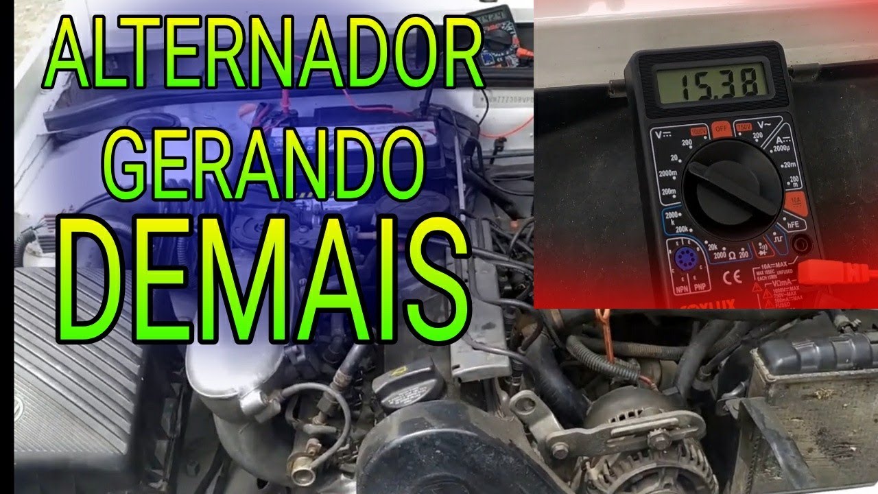 ALTERNADOR GERANDO DEMAIS - PROBLEMA RESOLVIDO!!!