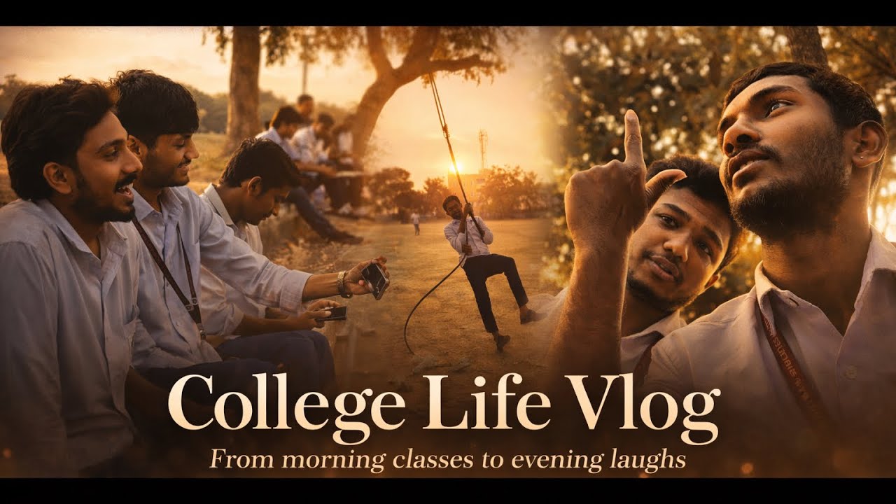 From morning classes to evening laughs — this is what college life feels like ❤️🎒