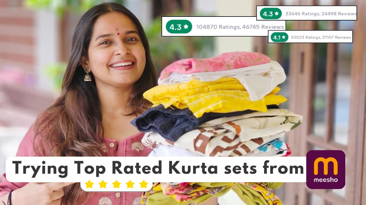 10 Meesho *Top Rated* Dailywear Kurta sets & Kurtas Haul | Most loved Meesho sets!!!