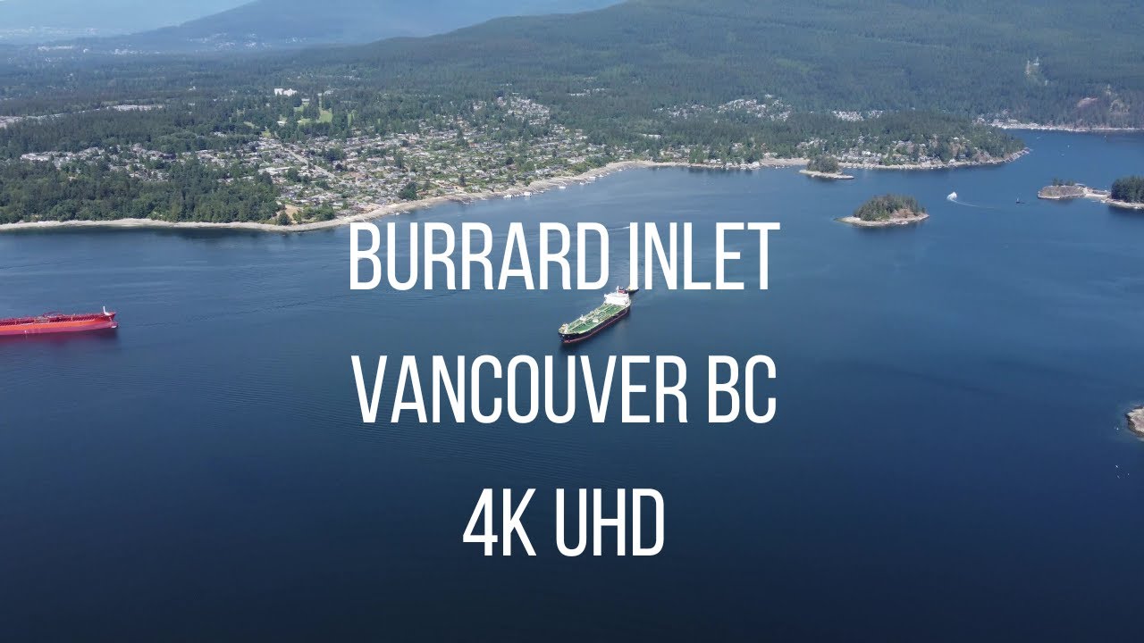 Burrard Inlet, British Columbia 4K UHD Cinematic Drone Shot