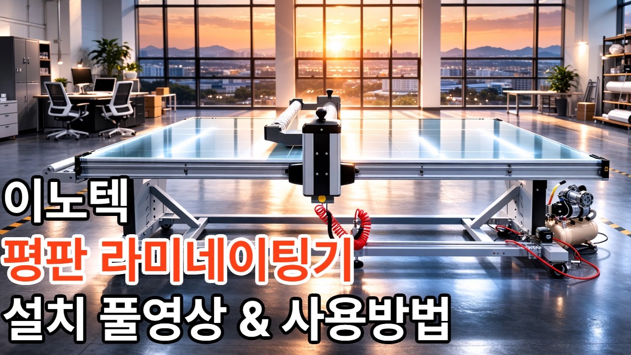 👏이노텍 평판 라미네이팅기 설치 및 사용법 영상!😝