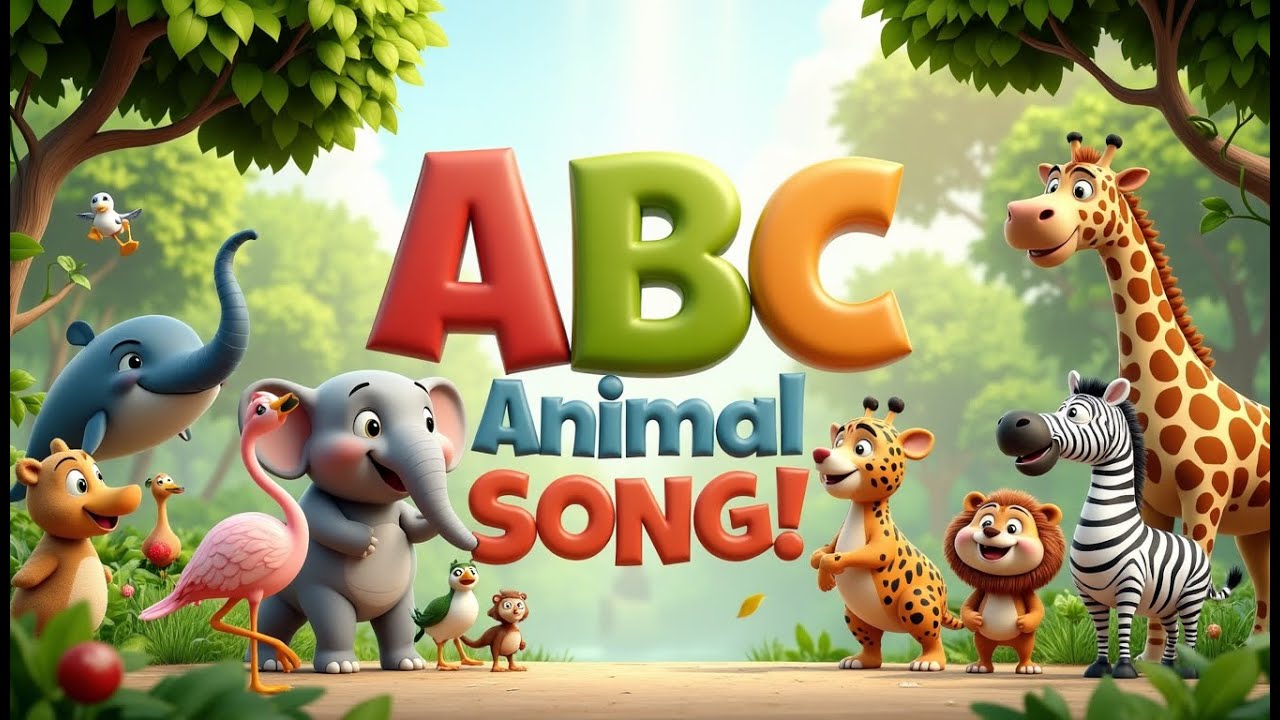ABC with Dancing Animals! 🐘🦒 | A to Z Alphabet Song for Kids