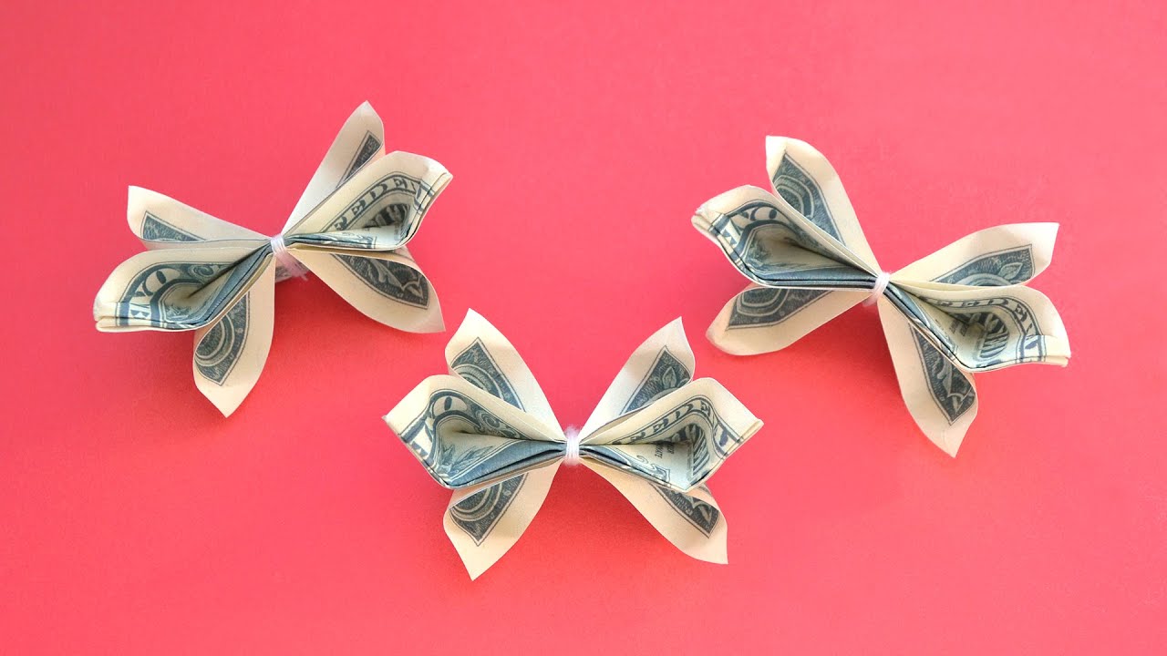 My MONEY BOWS | Easy Dollar Origami for Graduation | Tutorial DIY by NProkuda