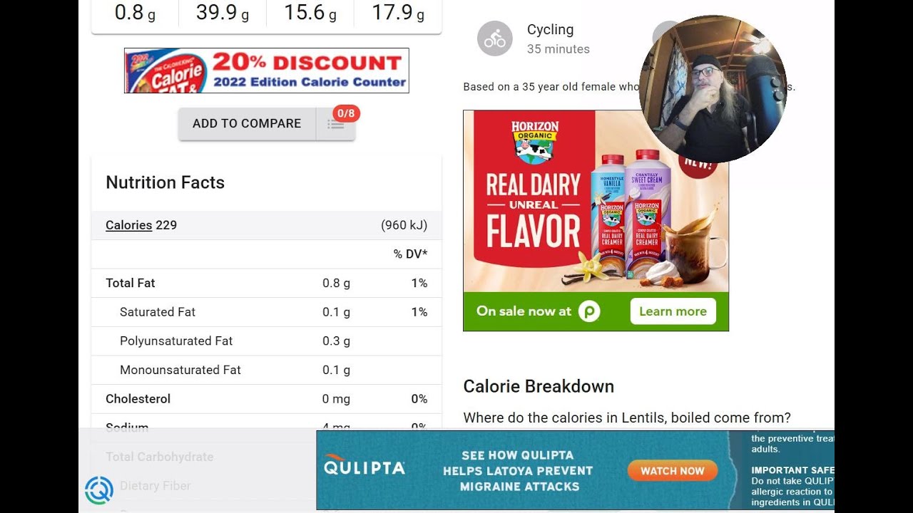 Calorie Tracking in Calorie King