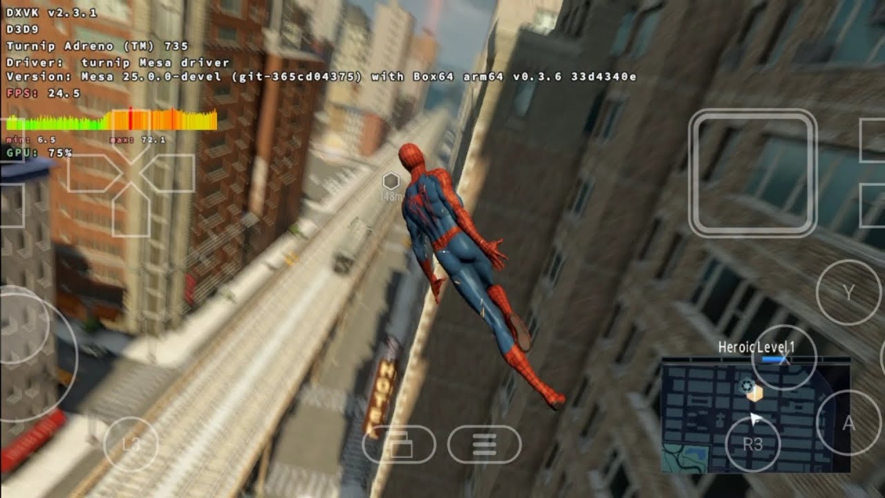 The Amazing Spider-Man 2 | Winlator Emulator | Realme GT 6 8s gen 3 | Gameplay