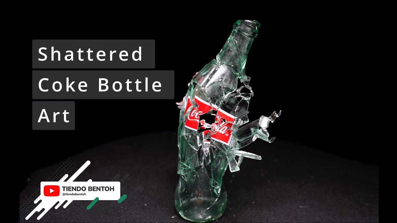 Satisfying Coca Cola Bottle Art ❘ Crafting a Shattered Resin Coca Cola Bottle Art Piece!