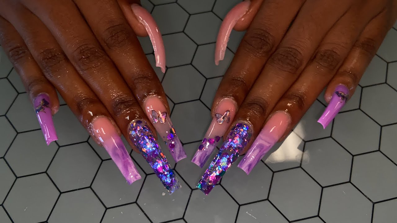 Freestyle Acrylic Nails| WATCH ME WORK