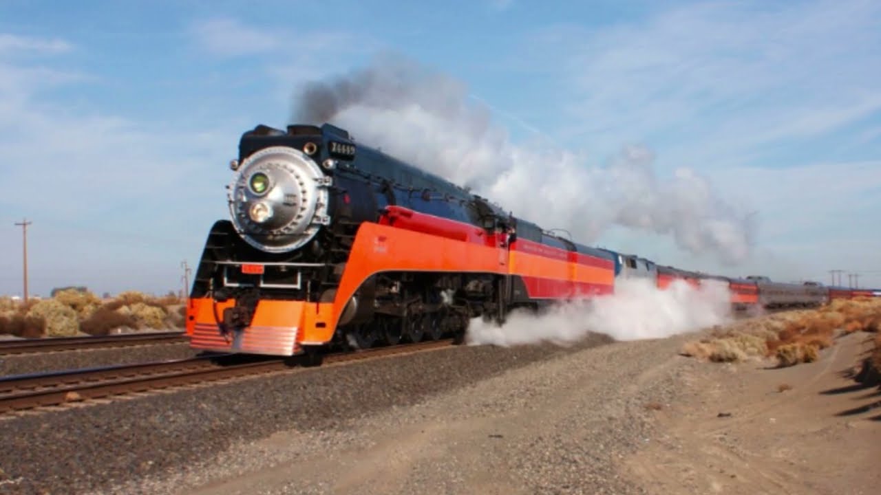 Southern Pacific Daylight no. 4449 SP&S Hancock 3 chime (MEGA COMPILATION)