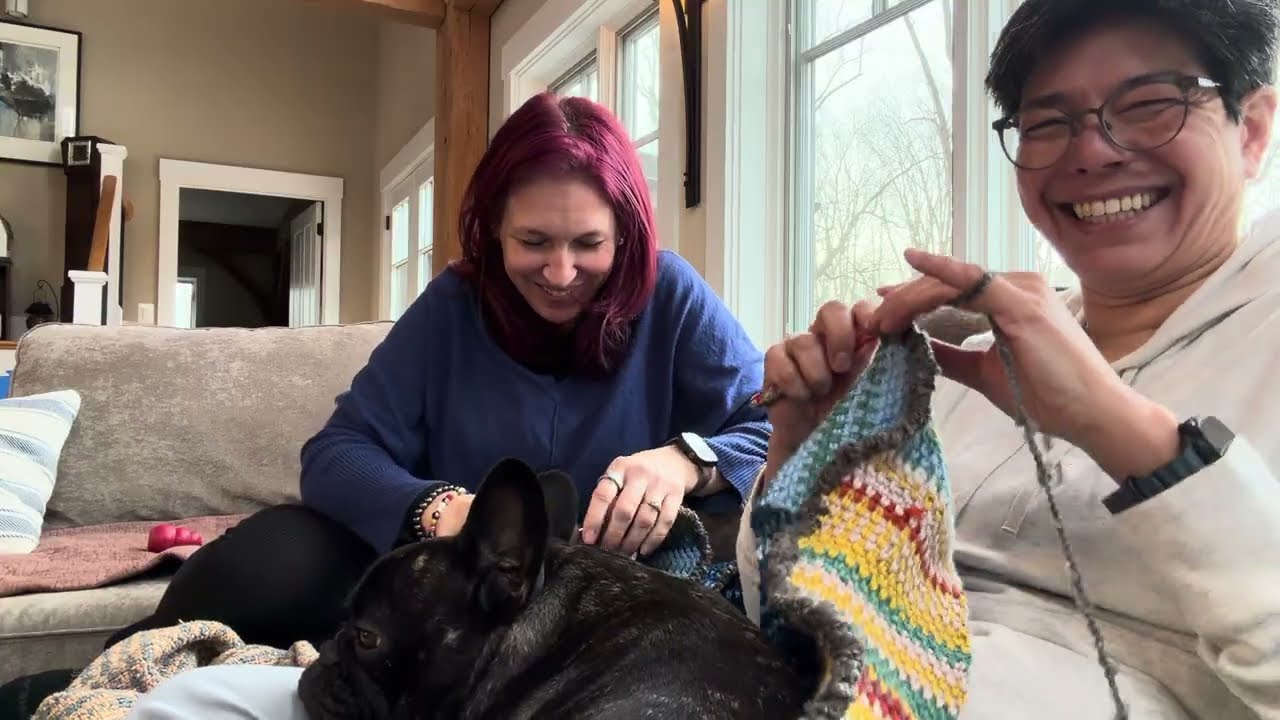 Just Two Friends Crocheting Together | Cozy Craft Hangout