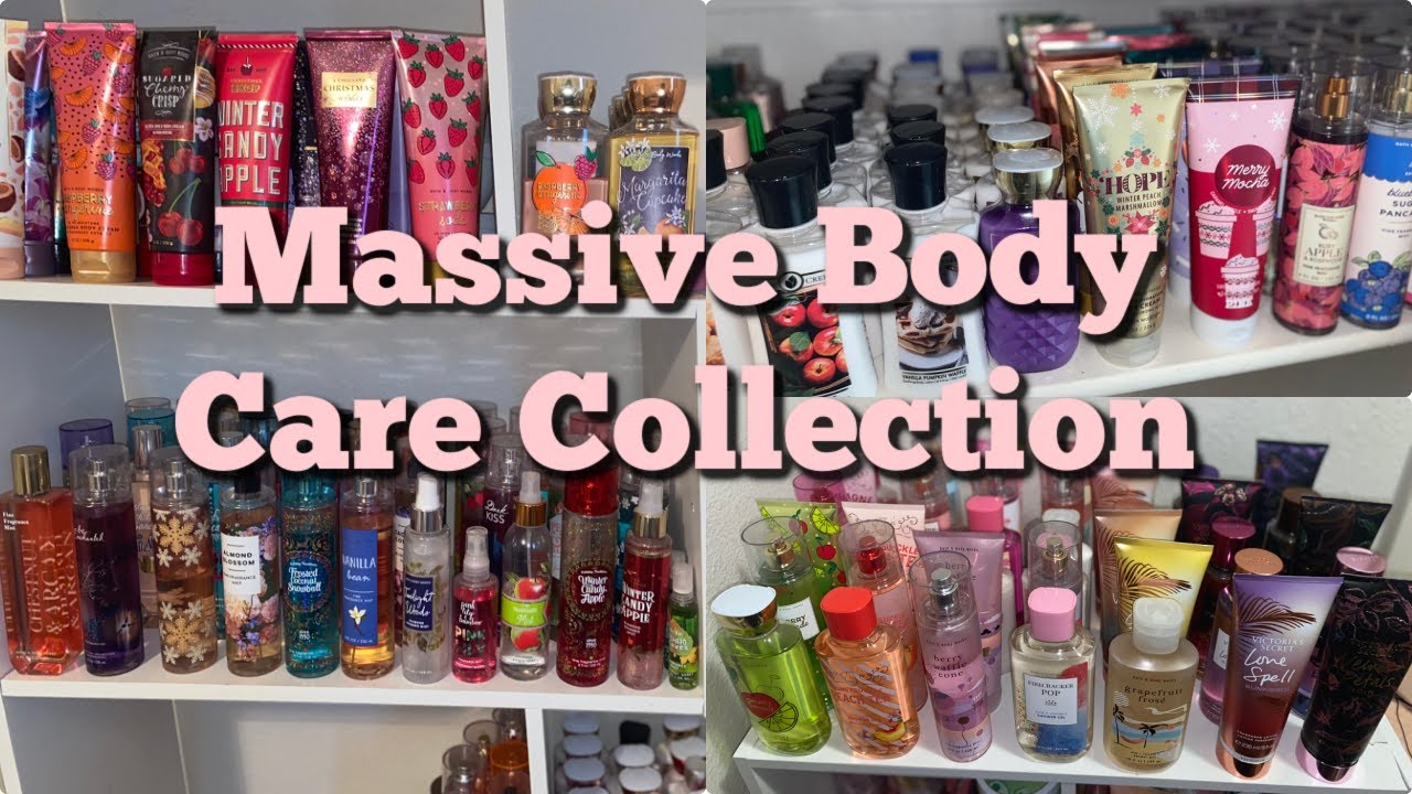 My INSANELY HUGE Bath and Body Works/Victorias Secret Body Care Collection + How I store my items
