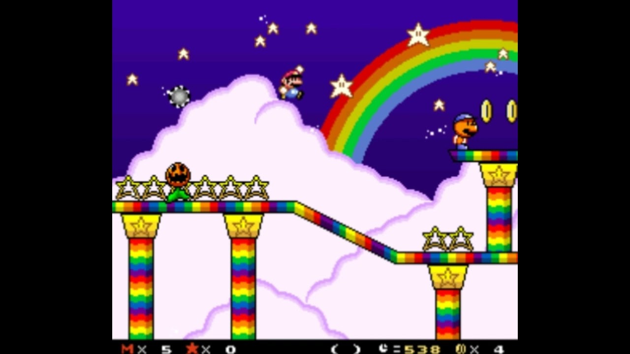 SMW Custom Music - Super Mario Kart - Rainbow Road (By Taffy)
