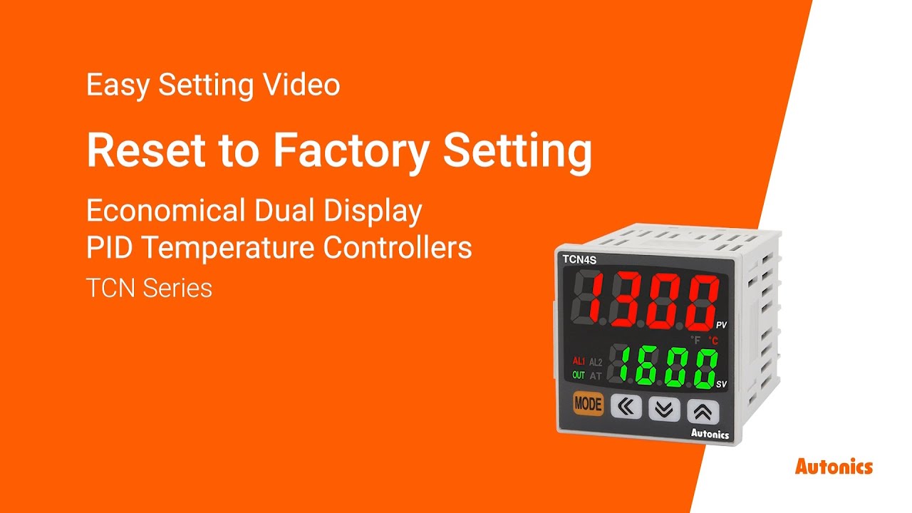 Autonics : Reset to Factory Setting(TCN Series)