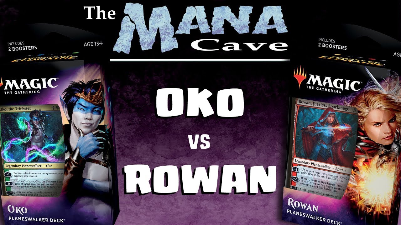 MTG - Throne of Eldraine: Oko vs Rowan - Planeswalker Deck Showdown - The Mana Cave (Ep.129)