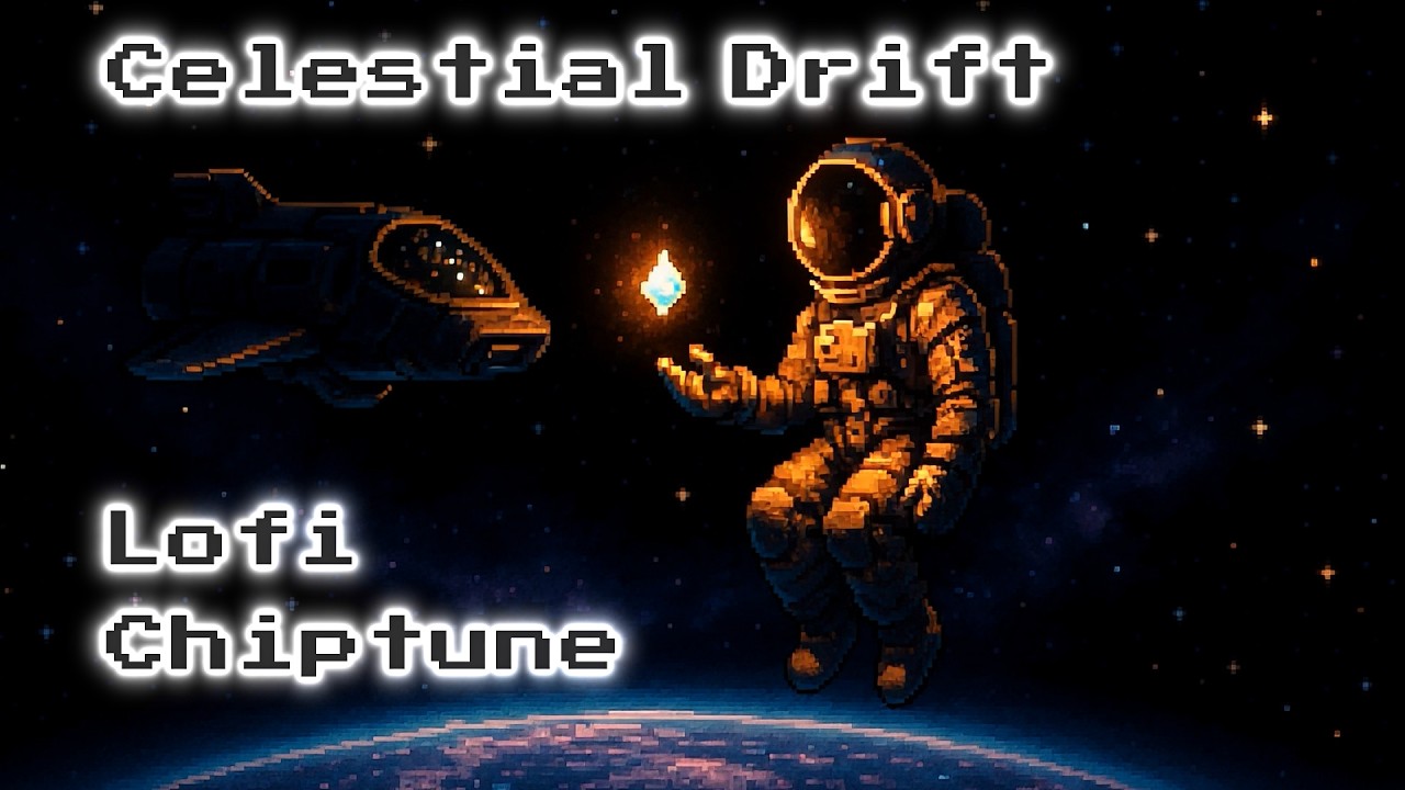 Celestial Drift | Ambient Lofi Chiptune Journey Through Space (Full Album | Peaceful Pixel Music)