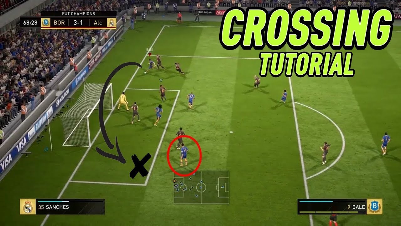 HOW TO ACTUALLY SCORE CROSSES IN FIFA 18 - BEST CROSSING TECHNIQUE TUTORIAL