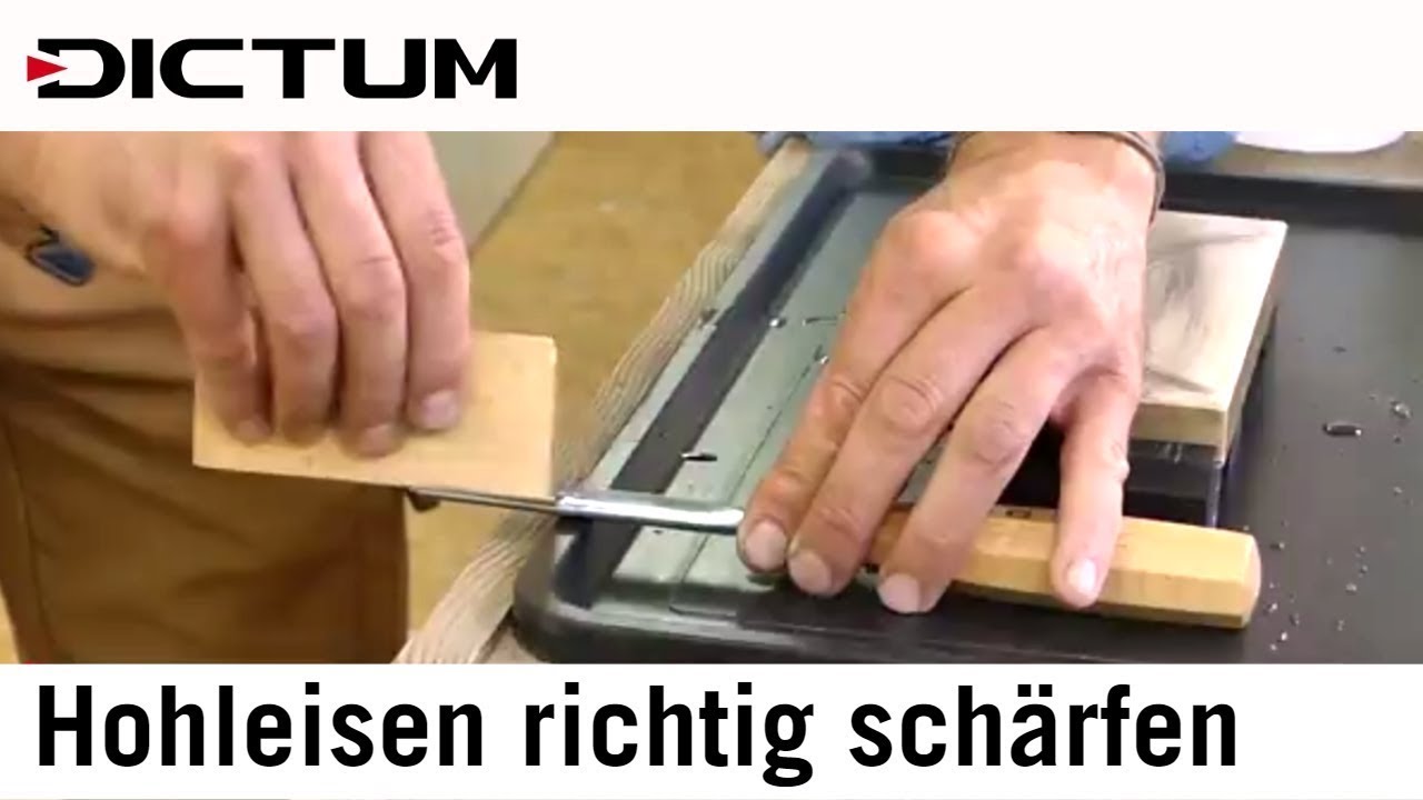 Schnitzwerkzeuge Schärfen Hohleisen, Geigenbaueisen - Richtig Schärfen