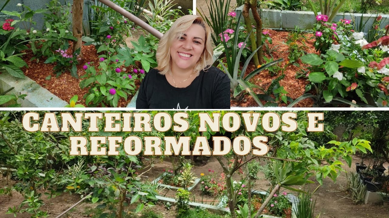 plantei - fiz novo canteiro e revitalizei outos - limpei tudo - tem muita coisa nesse vídeo