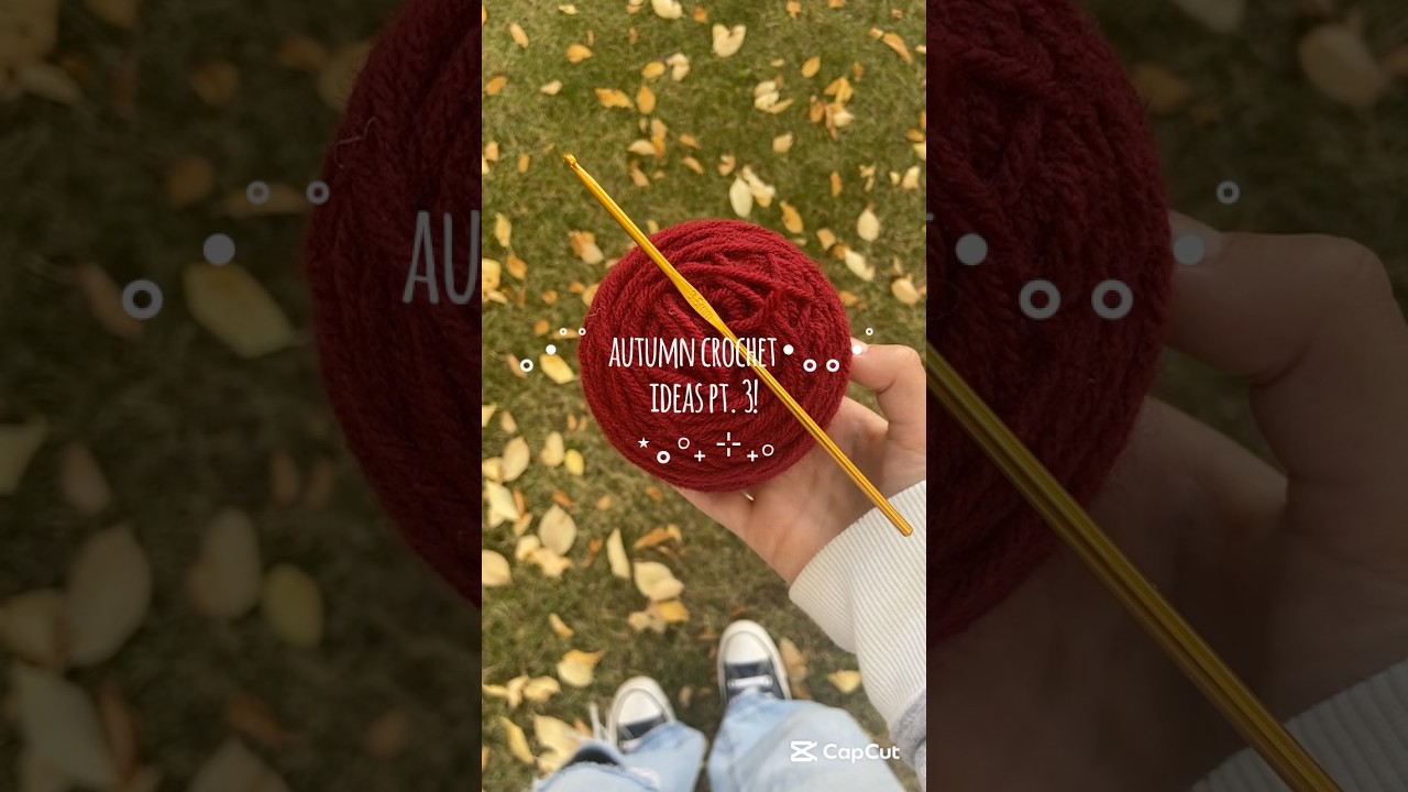 Autumn crochet ideas pt. 3! #crochet #amigurumi #crochetpatterns #crochetideas #crochetprojects