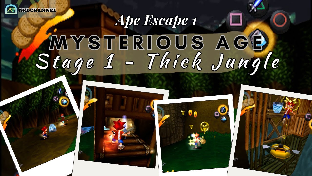 Ape Escape 1 [ Mysterious Age ] Stage 1 - Thick Jungle